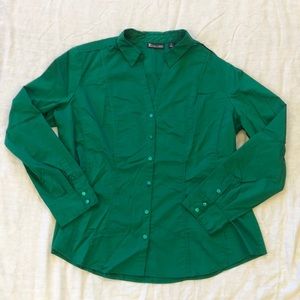 New York & Company Women’s Button Down Dress Shirt/ Size: XL